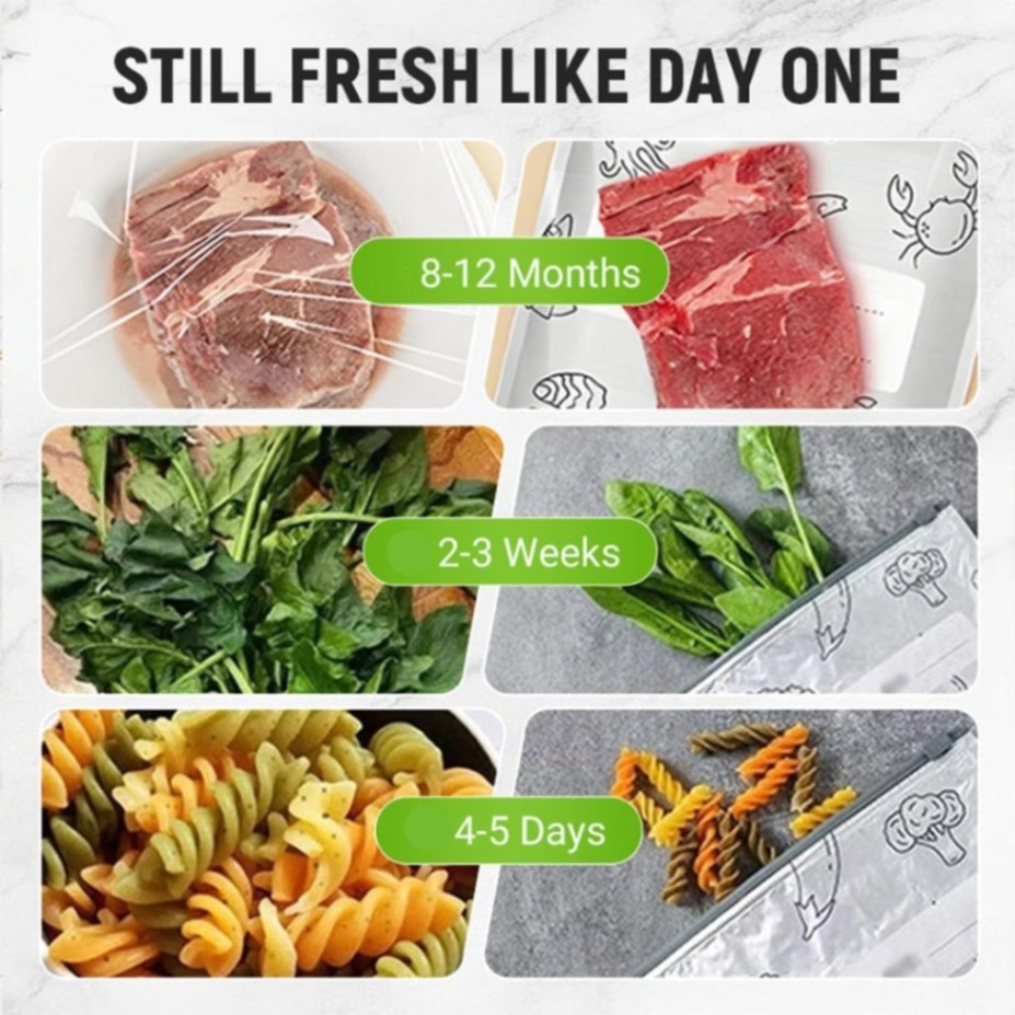 Aluminum Foil Zip Lock Bags for Food Storage (10 Pcs) - Leakproof & Reusable thumbnail 7