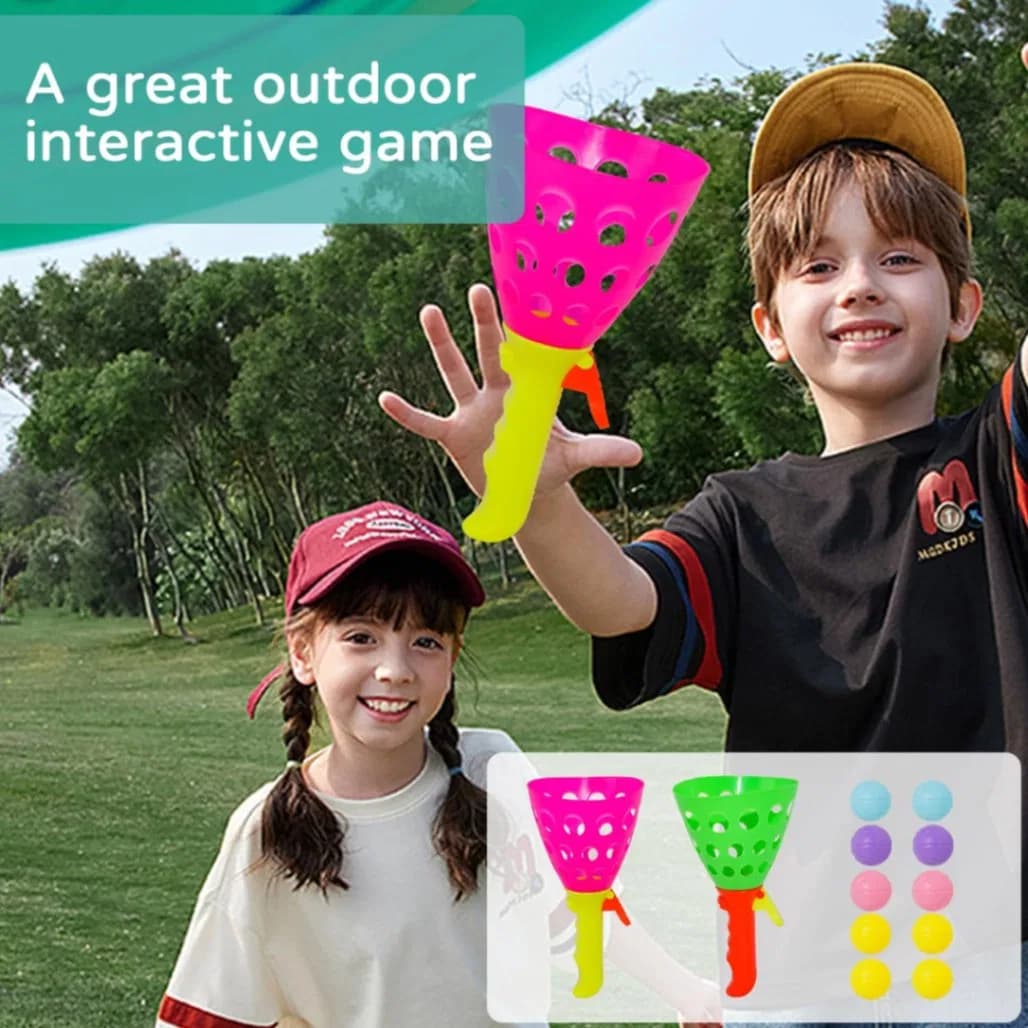 Click Catch Twin Ball Game, Pop & Catch Ball Play Game
