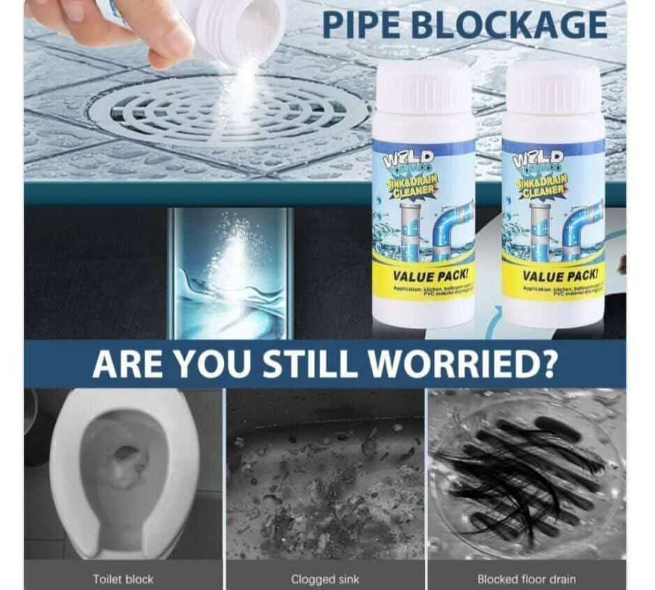 Powerful Sink Drain Cleaner Powder – Super Clog Remover thumbnail 3