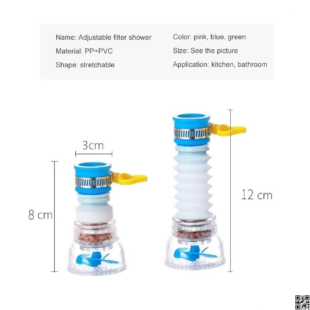 360° Water Filter Faucet Extender – Flexible Tap Sprayer & Water Saver thumbnail 3