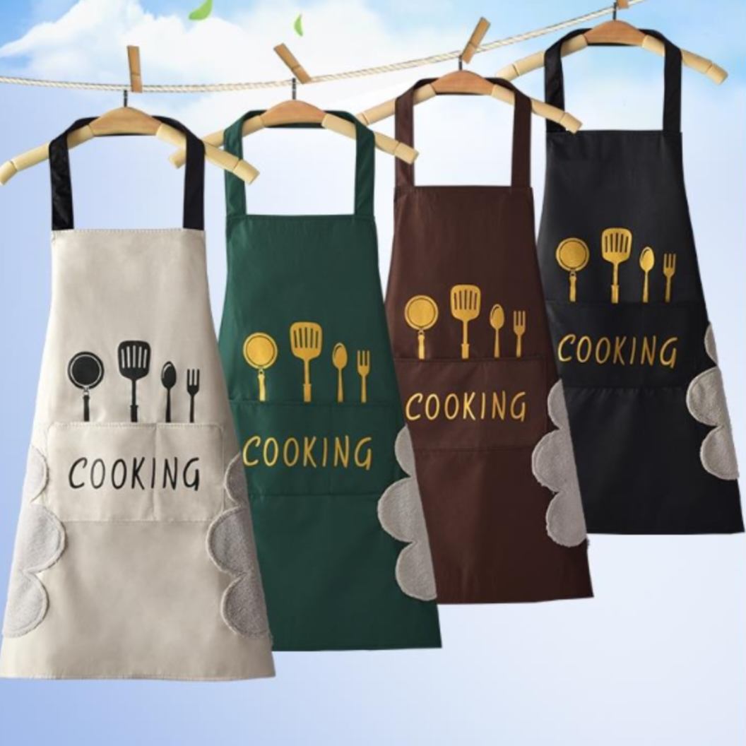 Kitchen Cooking Apron – Waterproof & Anti-Oil Polyester Apron for Home & Restaurant Use thumbnail 9