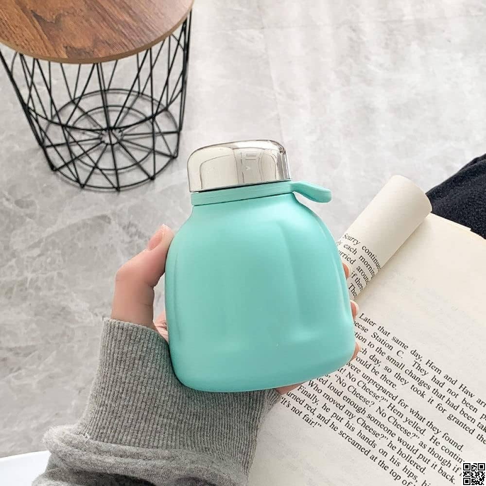 Dori 250ml Mini Pumpkin Stainless Steel Vacuum Flask with Hand Carry – Cute Thermal Coffee Mug thumbnail 2
