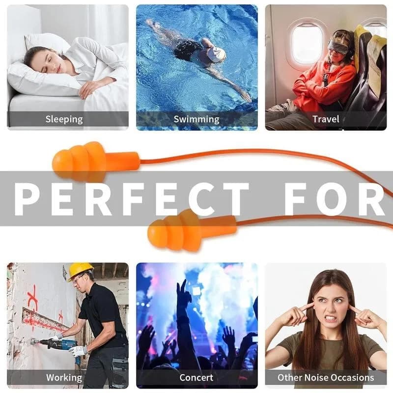 Noise Reducing Ear Plugs, Hearing Protection Ear Plugs, Soundproof Ear Plugs, Ear plugs for swimming thumbnail 5