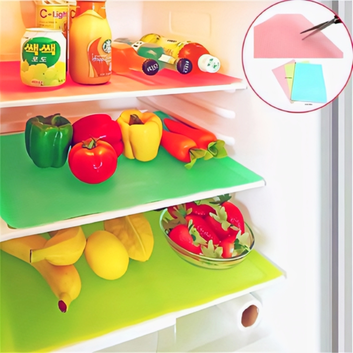 Freeze Mat 1pcs, Anti Slip Fridge Mat, Washable Refrigerator Mats, Waterproof Fridge Mats, Drawer Mats