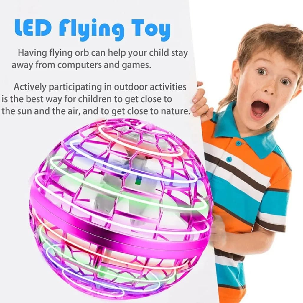 Flying Orb Ball Toy, Magic Flying Ball, Hand Controlled Fly Boomerang Spinner Ball, Jitter Drone thumbnail 2
