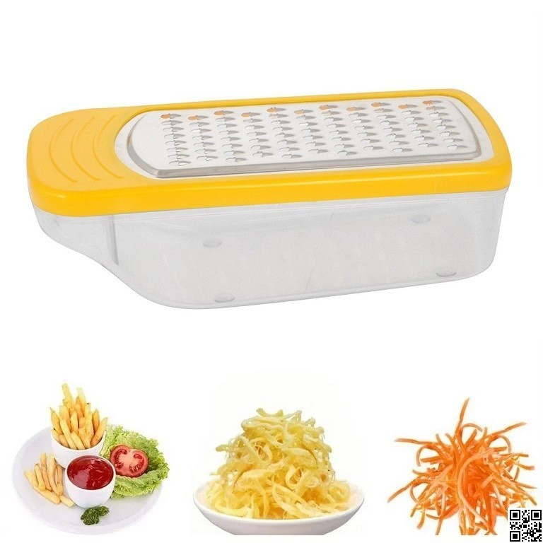 Big Cheese & Vegetable Grater – Steel Net with Unbreakable Plastic Body thumbnail 3