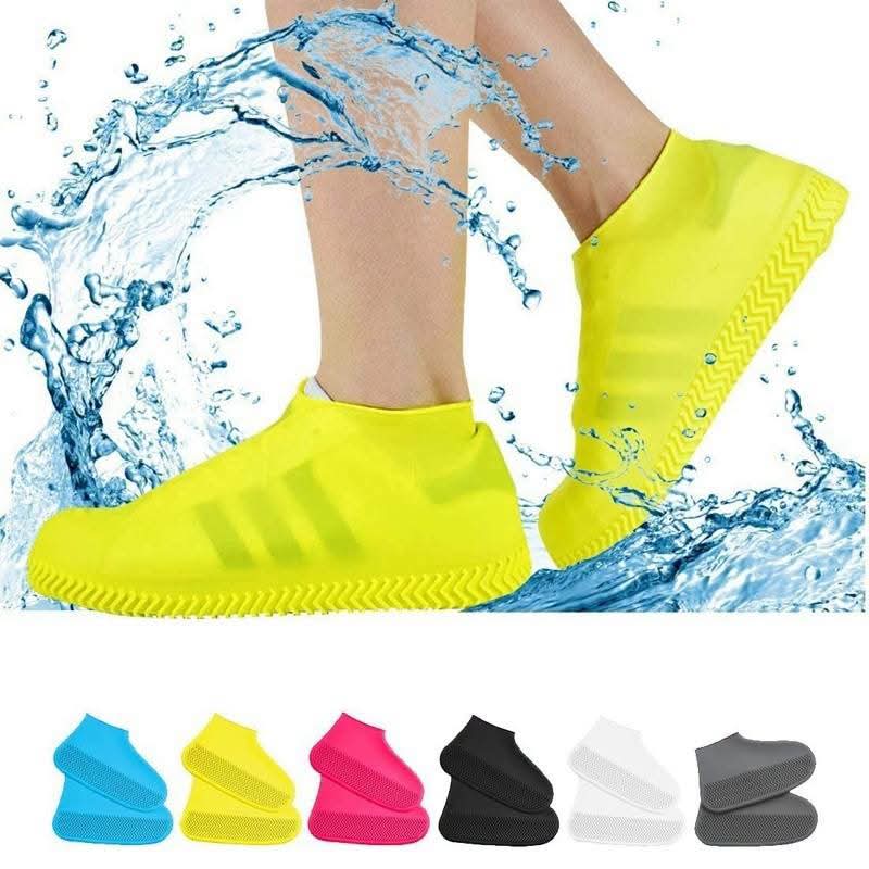 Waterproof Shoe Covers, Non-Slip Water Resistant Overshoes Silicone Rubber Rain Shoe Cover Protectors for Kids, Men, Women