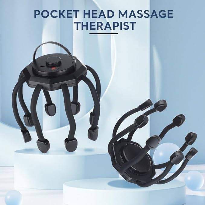Electric Octopus Head Massager Scalp Therapy Device with 3 Vibration Modes – Relaxing Head Scratcher for Stress Relief & Better Sleep thumbnail 2