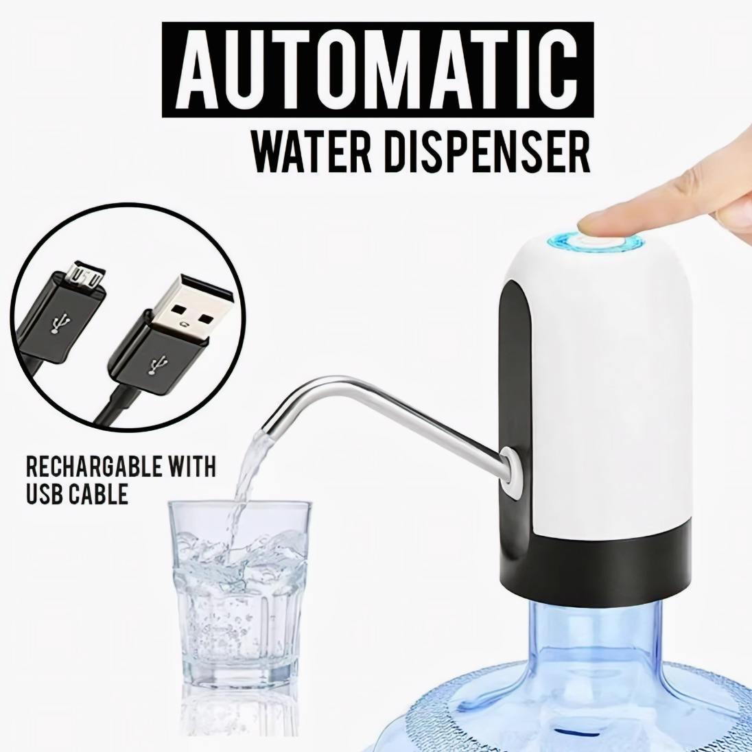 Automatic Water Dispenser with Switch & USB Charging – Electric Water Pump