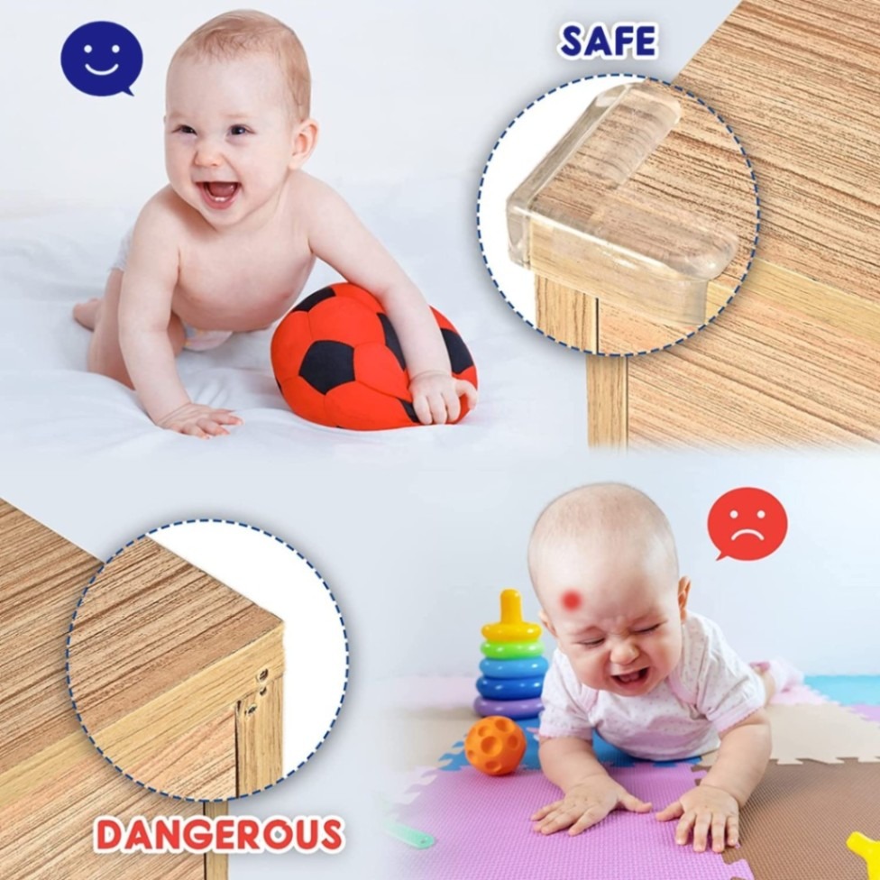 Baby Safety Table Corner Protector 4Pcs Set | PVC Edge & Corner Guard for Furniture thumbnail 5