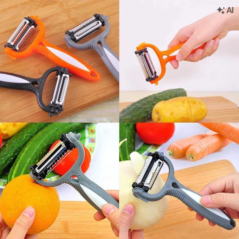 3 In 1 Roto Peeler for Vegetables and Fruits Cutter thumbnail 4