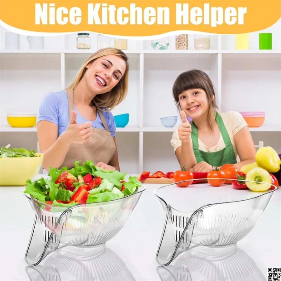 Kitchen Drain Basket – Multi-Purpose Vegetable & Fruit Washing Colander