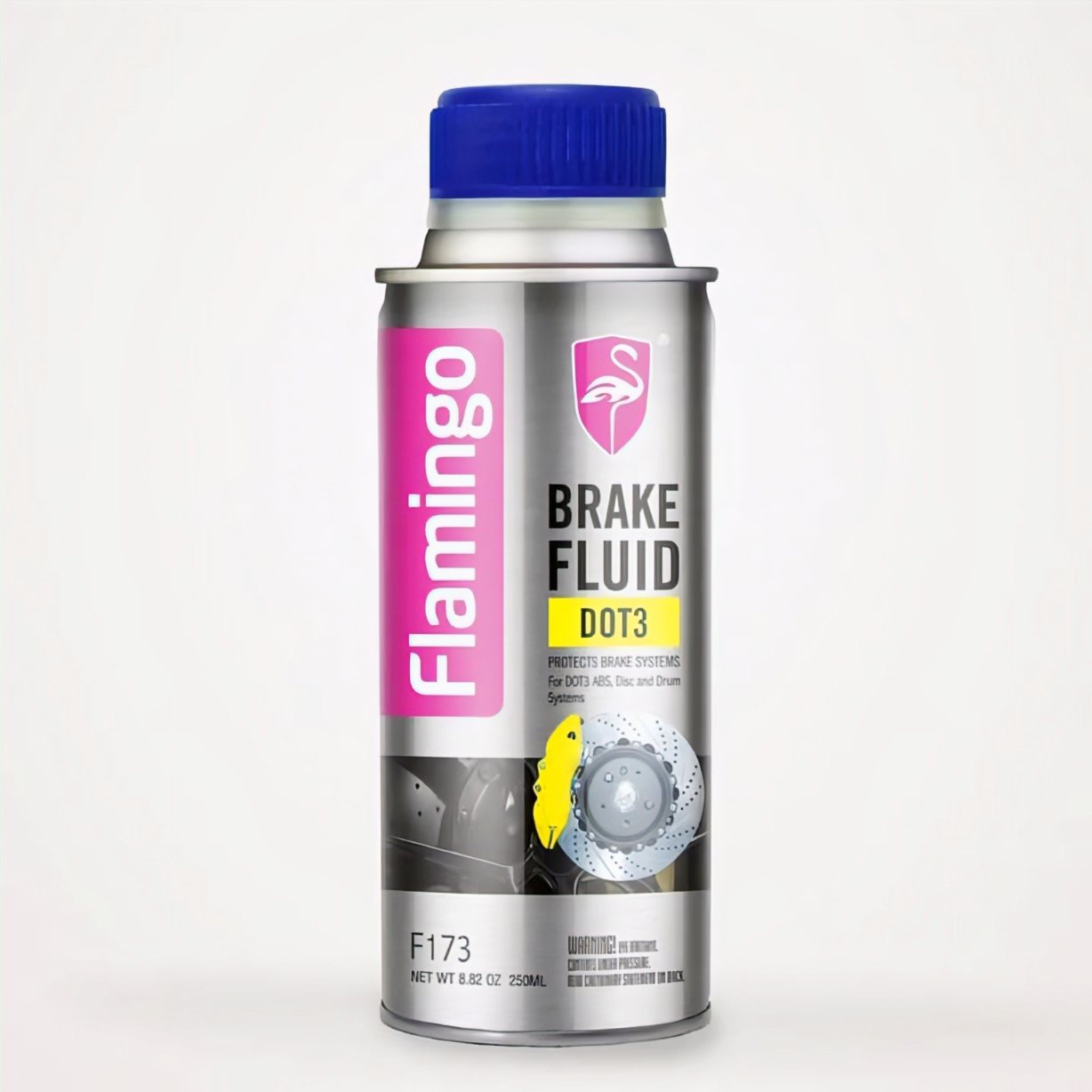 Flamingo Brake Fluid DOT 4 – High-Performance Synthetic Hydraulic Fluid for Safe and Reliable Braking, Flamingo 250ML Hydraulic Brake Fluid for Brake Maintenance thumbnail 2