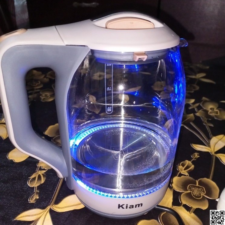 Kiam Electric Kettle BL-002 (1.8L) – Glass Electric Kettle with Auto Shut-Off
