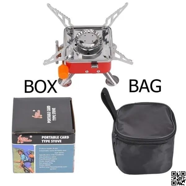 Portable Card Type Butane Gas Stove Burner – Compact Camping & Outdoor Cooker thumbnail 2
