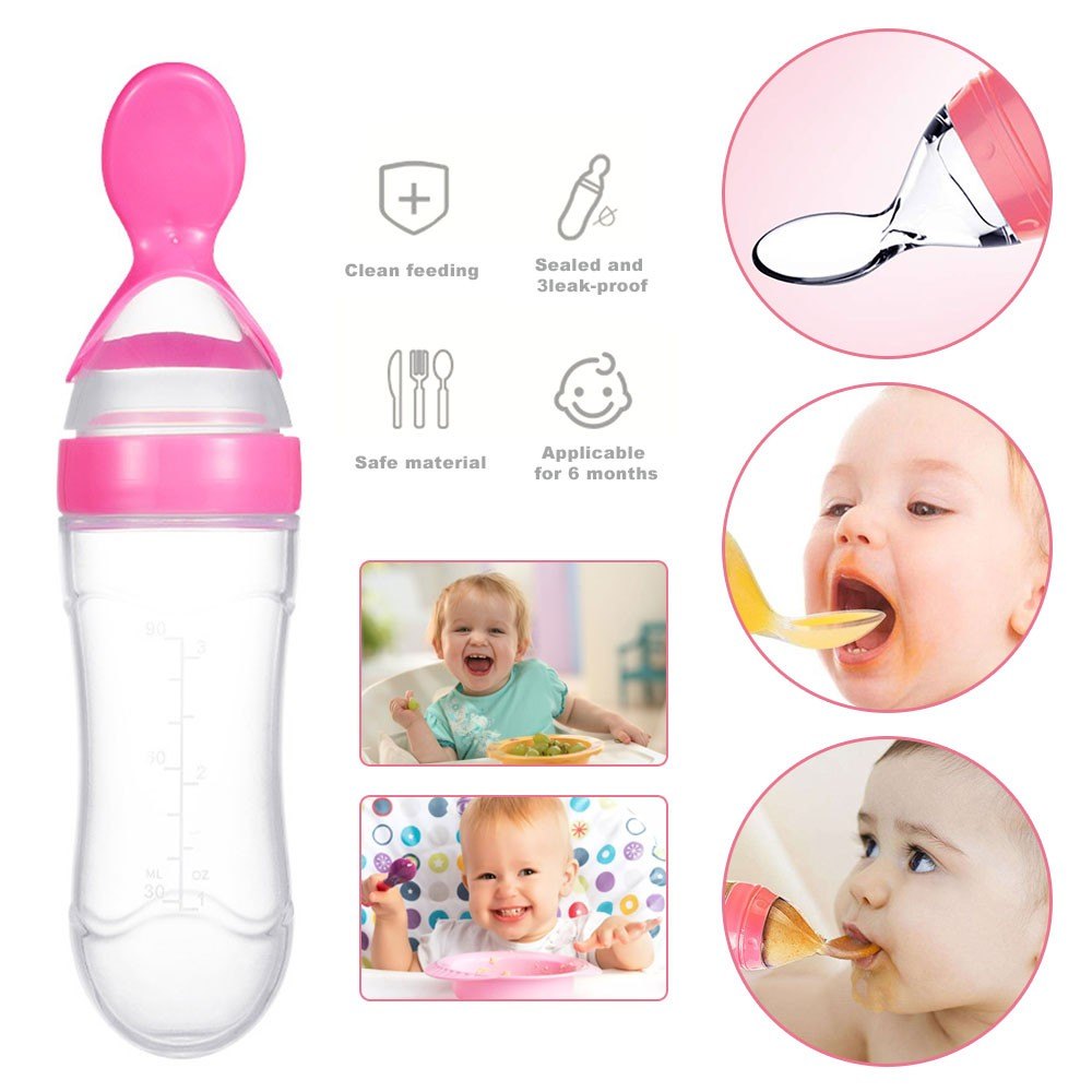 Baby Silicone Spoon Feeder Set | Food Feeder & Finger Toothbrush Combo thumbnail 4