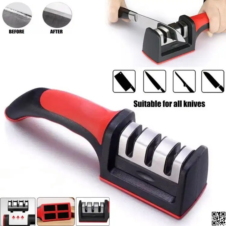 Knife Sharpener Stainless Steel – Kitchen Tool for Sharpening Knives thumbnail 2