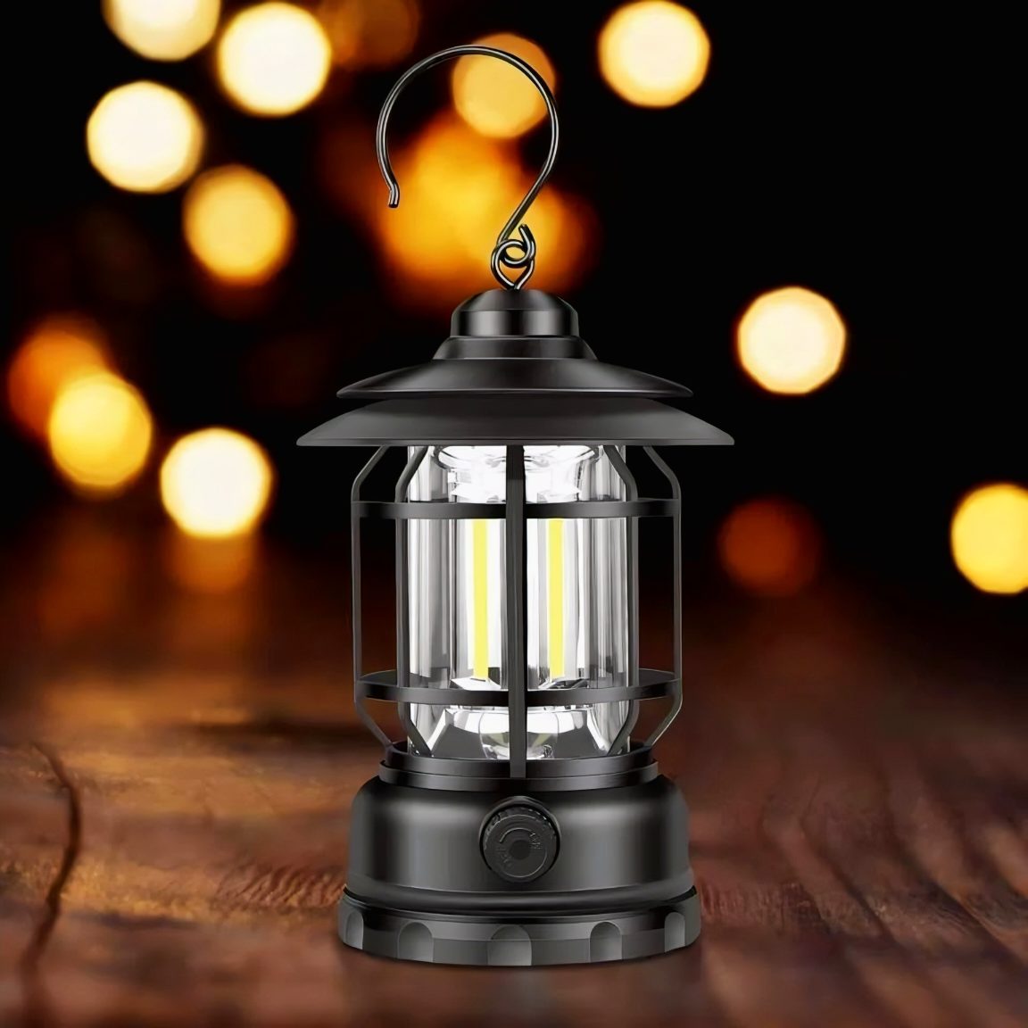 Retro Portable Camping Lantern Rechargeable Light, Camping Lamp
