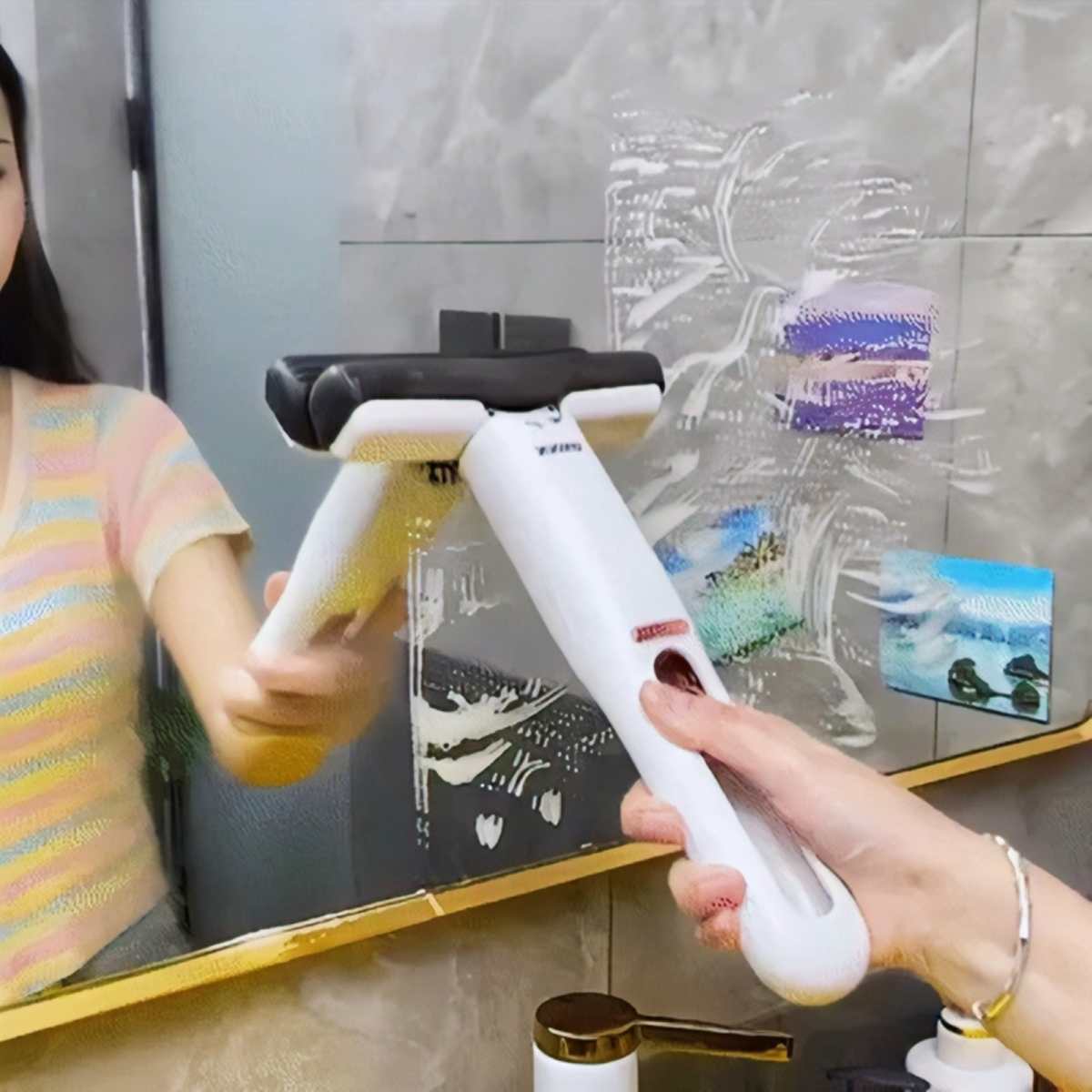 Portable Mini Sponge Mop Wet and Dry Squeeze Mops for Household Desktop Car Glass Cleaning Mop Bathroom Crevice Absorbent Mop