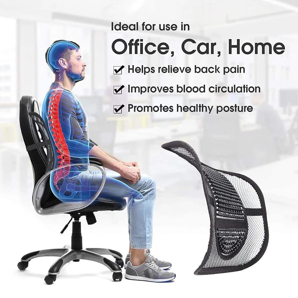 Seat Right Chair Back Support, Lumbar Back Support Cushion for Office Chair, Car Seat thumbnail 2
