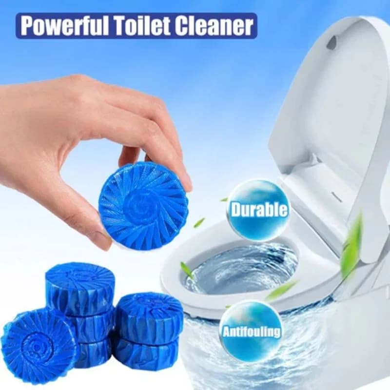 Automatic Flush Toilet Bowl Cleaner Tablets + 10 Pcs Tablets Bathroom Toilet Tank Cleaner thumbnail 6