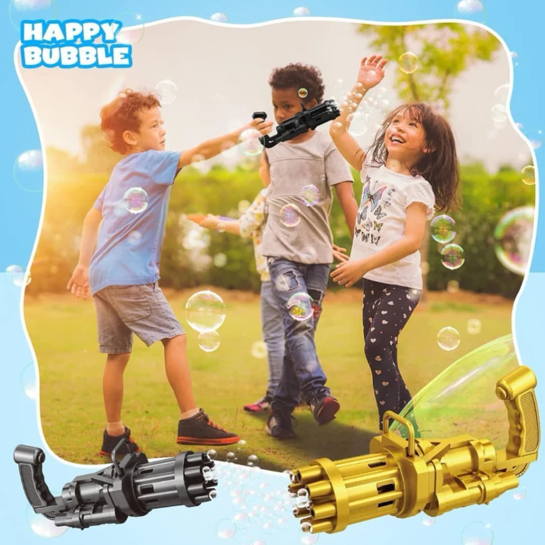 Gatling Bubble Cool Toys & Gif for Summer Children Kids Plastic Toy Boy Bubbles for Kid Bubbles Kids Toys thumbnail 5