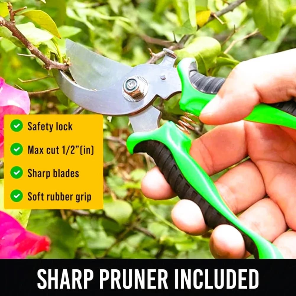 Garden Pruner Shears Pruning Trimming Scissors, Gardening Plant Sharp Branch Pruners Horticultural Fruit Picking Garden Scissors