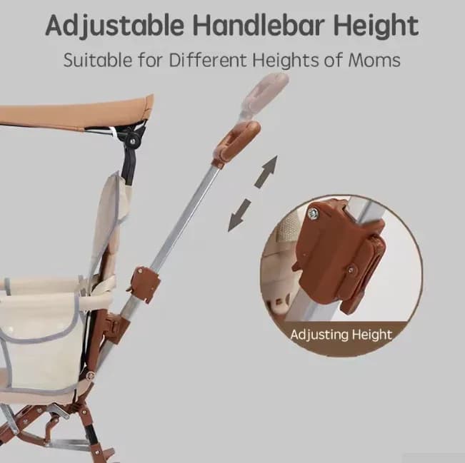 Foldable Baby Stroller, Multi-Function Lightweight Magic Stroller with Hood - Easy Foldable Travel-Friendly, Lightweight Baby Stroller Price in Bangladesh thumbnail 3