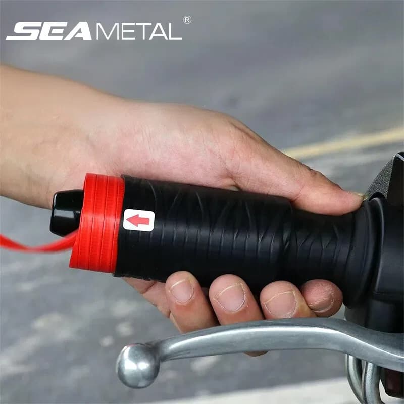 2pcs Motorcycle Silicone Handlebar Cover Self Shrinking Non-Slip Anti Vibration Motorcycles thumbnail 6