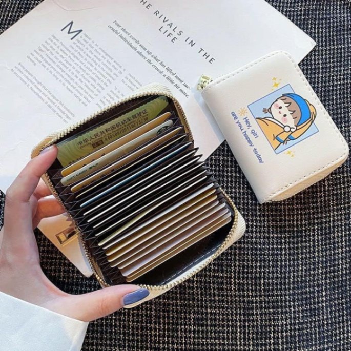 Cute Coin Purse Wallet for Women | Kawaii Mini Card Holder Korea Style Wallet | Small Zipper Coin Pouch for Cash, Cards & Pocket Use thumbnail 4