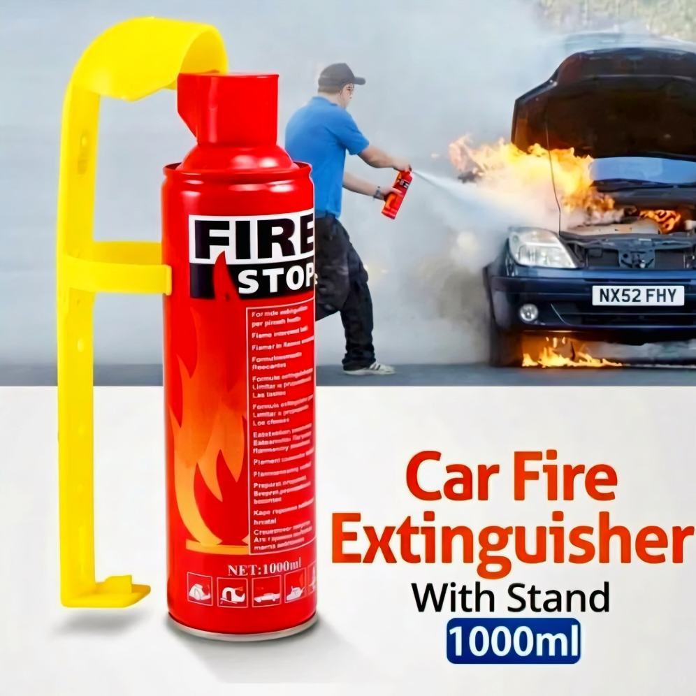 1000ml Fire Stop Foam, Portable Fire Extinguisher Spray for Home, Office, Car, truck, ship, boat