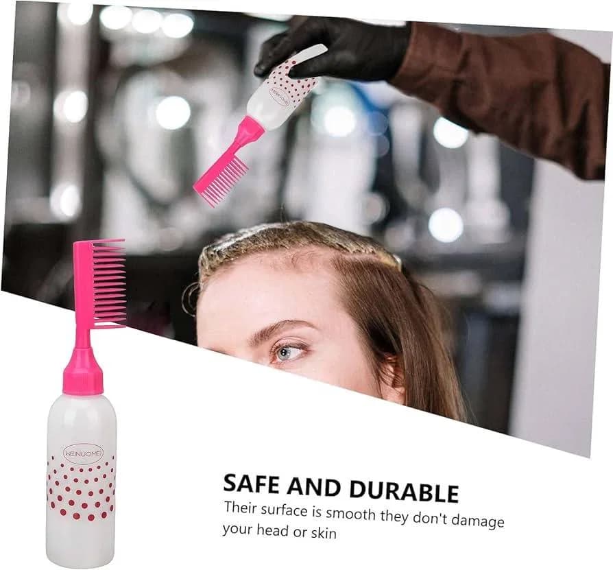 Hair Oil Applicator Comb Bottle, Hair Oil Bottle- Oil Comb- Hair Tools- Hair Dye Applicator Brush Bottles Styling Tool thumbnail 2