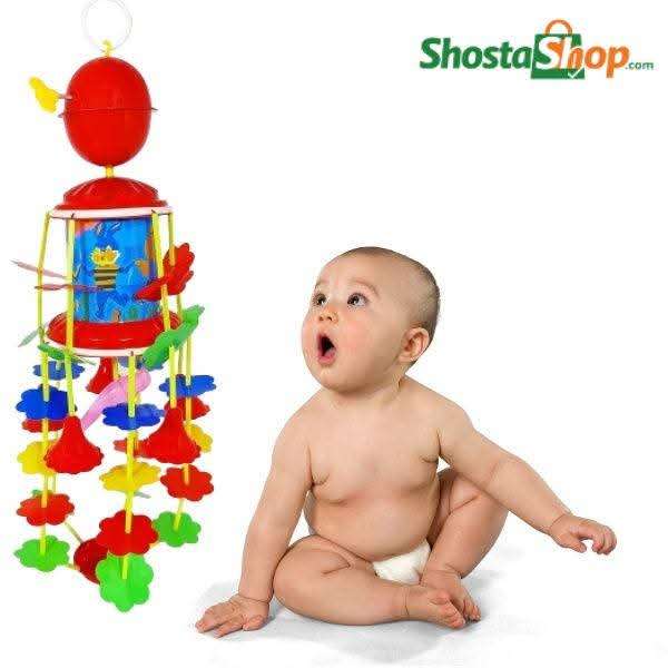 Merry Go Round Musical and Visual Toy for Newborn Baby – Key System Rotating Crib Toy