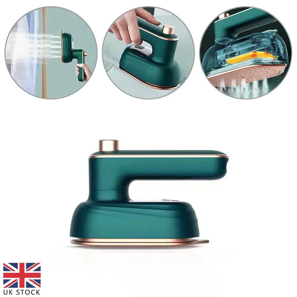 Mini Micro Steam Iron Machine with Spray – Handheld Folding Electric Iron for Portable Travel & Home Use thumbnail 5