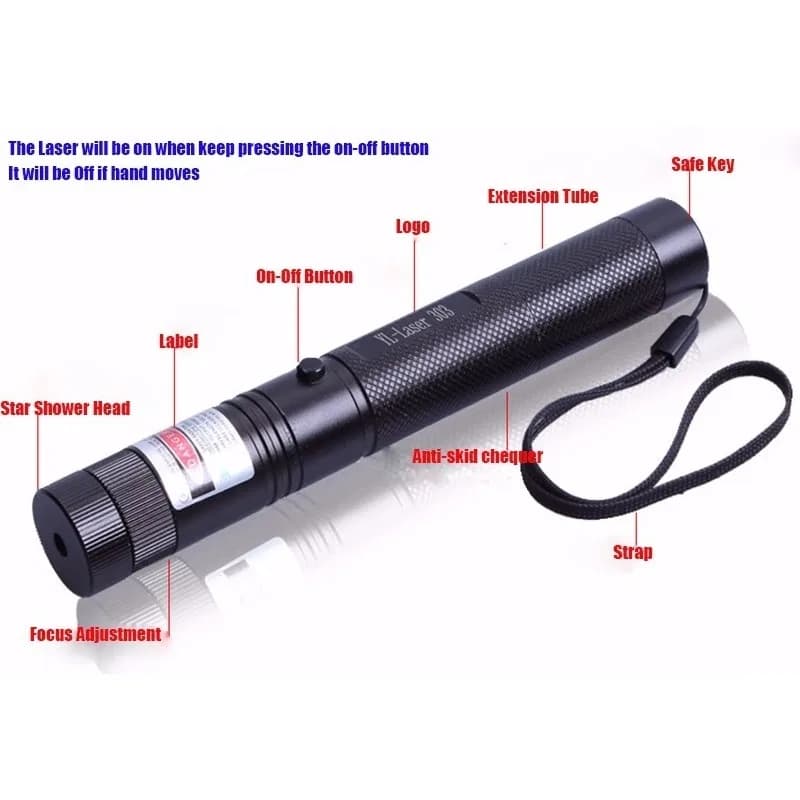 Rechargeable Green Laser Pointer Jd-303 thumbnail 2