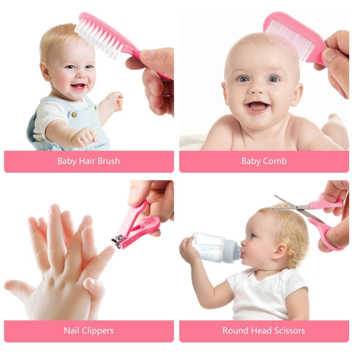 Baby Care Kit 10pcs for Newborn – Portable Infant Grooming & Nursing Baby Care Accessories Set thumbnail 3