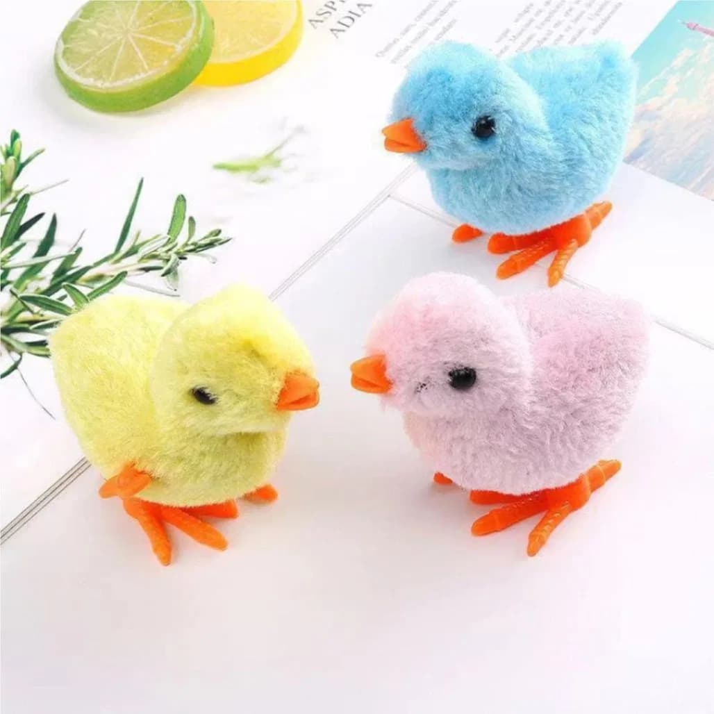 1pcs Baby Chicken Toy, Baby Chicken Wind-up Toy - Chicken Toys For Kids | Easter Wind Up Chick Toys, Wind-Up Jumping Cute Chicken, Plush Chicks Toys For Toddlers Party Favors thumbnail 5