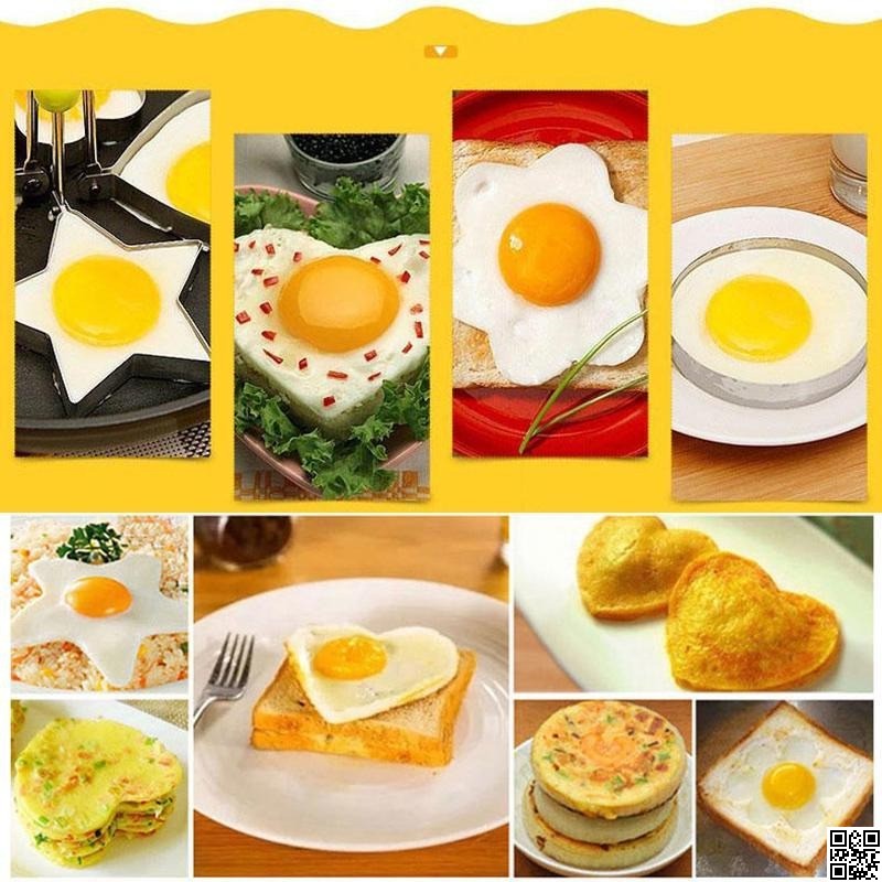 5Pcs Fried Egg Apparatus – Stainless Steel Omelet Mold Breakfast Maker thumbnail 5