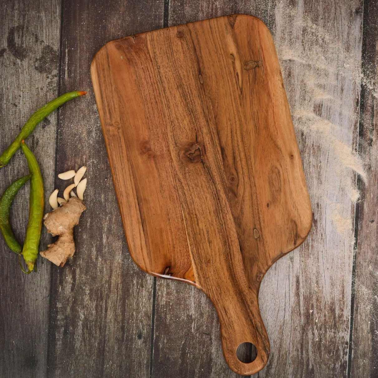 Premium Wooden Chopping Board – Solid Wood Multipurpose Cutting Board for Kitchen
