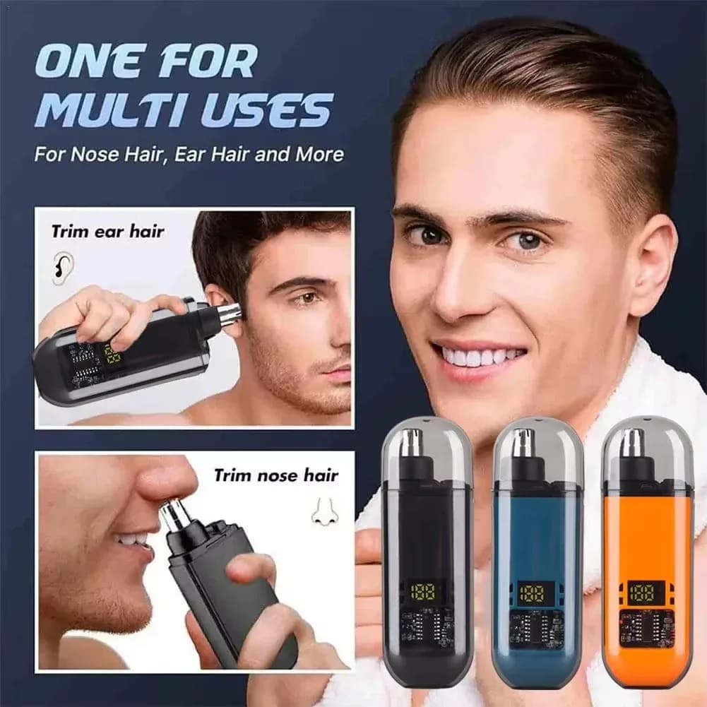 Rechargeable Electric Nose Hair Trimmer with Type-C Charging thumbnail 2
