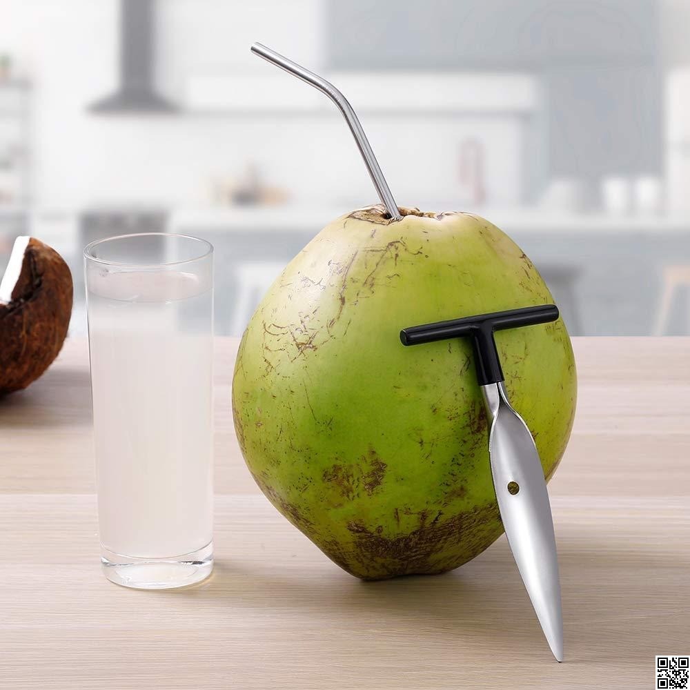 Stainless Steel Coconut Opener Tool – Easy Coconut Hole Puncher thumbnail 2