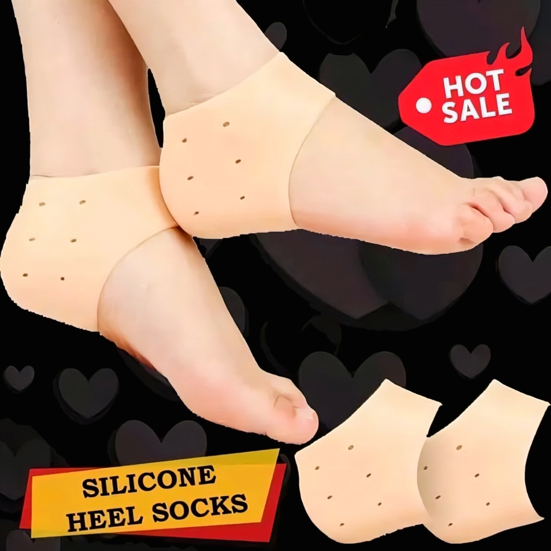 Silicone Heel Anti-Crack Set for men and women thumbnail 2