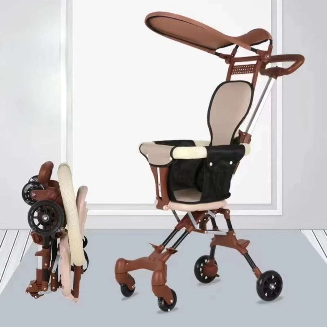 Foldable Baby Stroller, Multi-Function Lightweight Magic Stroller with Hood - Easy Foldable Travel-Friendly, Lightweight Baby Stroller Price in Bangladesh thumbnail 4