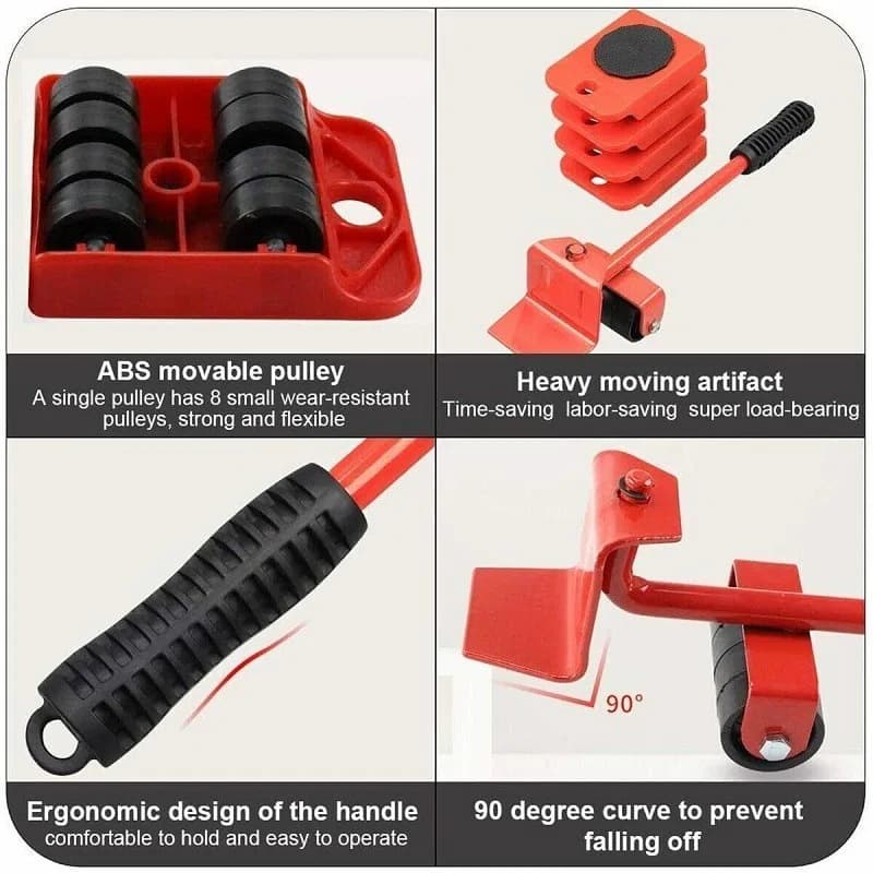Furniture Easy Moving Tool Set, Heavy Furniture Moving & Lifting System, Maximum Load Weight thumbnail 4