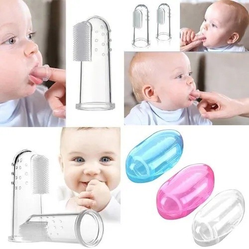 Baby Silicone Spoon Feeder Set | Food Feeder & Finger Toothbrush Combo thumbnail 2