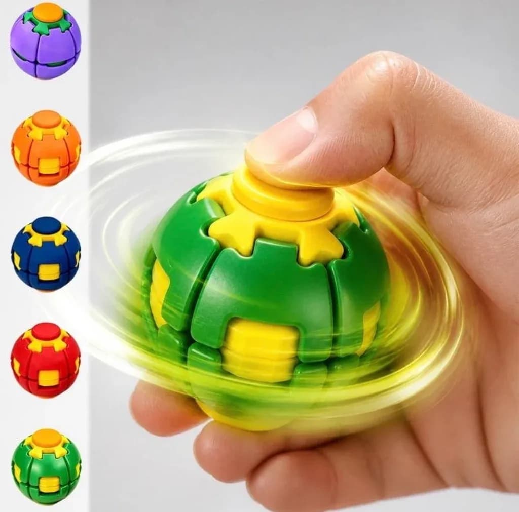 Spin Fidget Ball Toy – 360° Rotating Fidget Spinner Ball thumbnail 2
