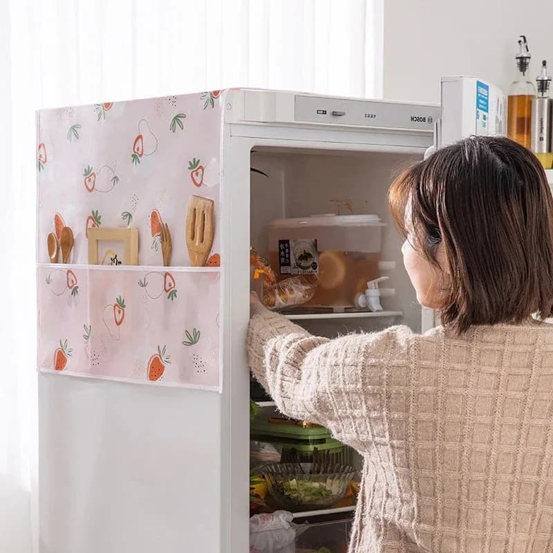 Freeze cover 130cm, Refrigerator Dust Proof Cover, Fridge Top Cloth thumbnail 2