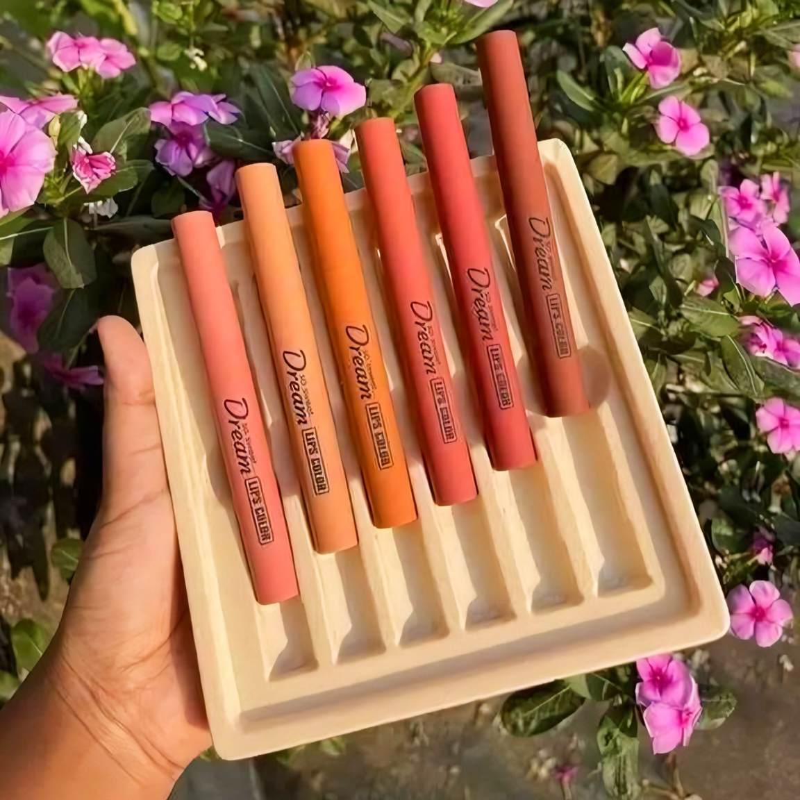 Hang Fang Matte Lipstick Set (Pack of 6) – Long-Lasting Soft & Standard Lip Colors