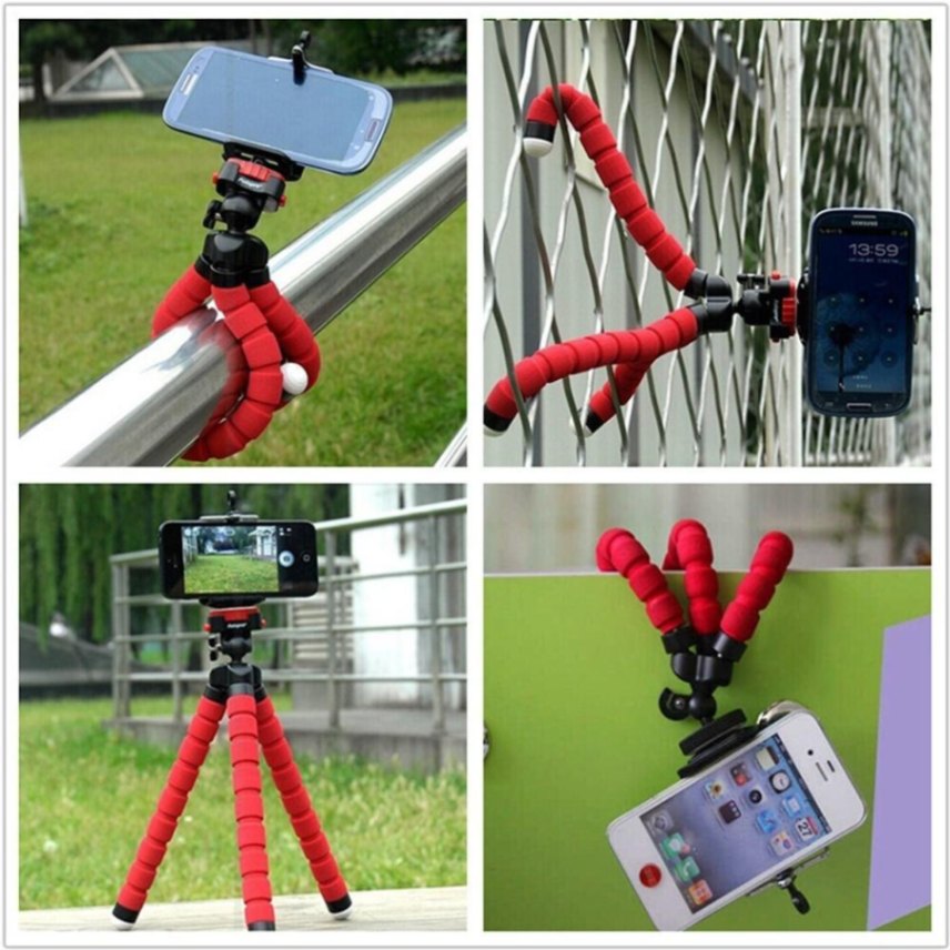 Flexible Octopus Phone Holder, Adjustable Mobile Phone Tripod Stand, Flexible Mini Octopus Tripod Portable Stand for Camera and Smartphone thumbnail 5