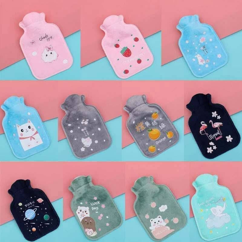 Velvet Mini Hot Water Heater Bag Pain Relief Hot Water Bag PVC Heating Pad for Body Pain thumbnail 4